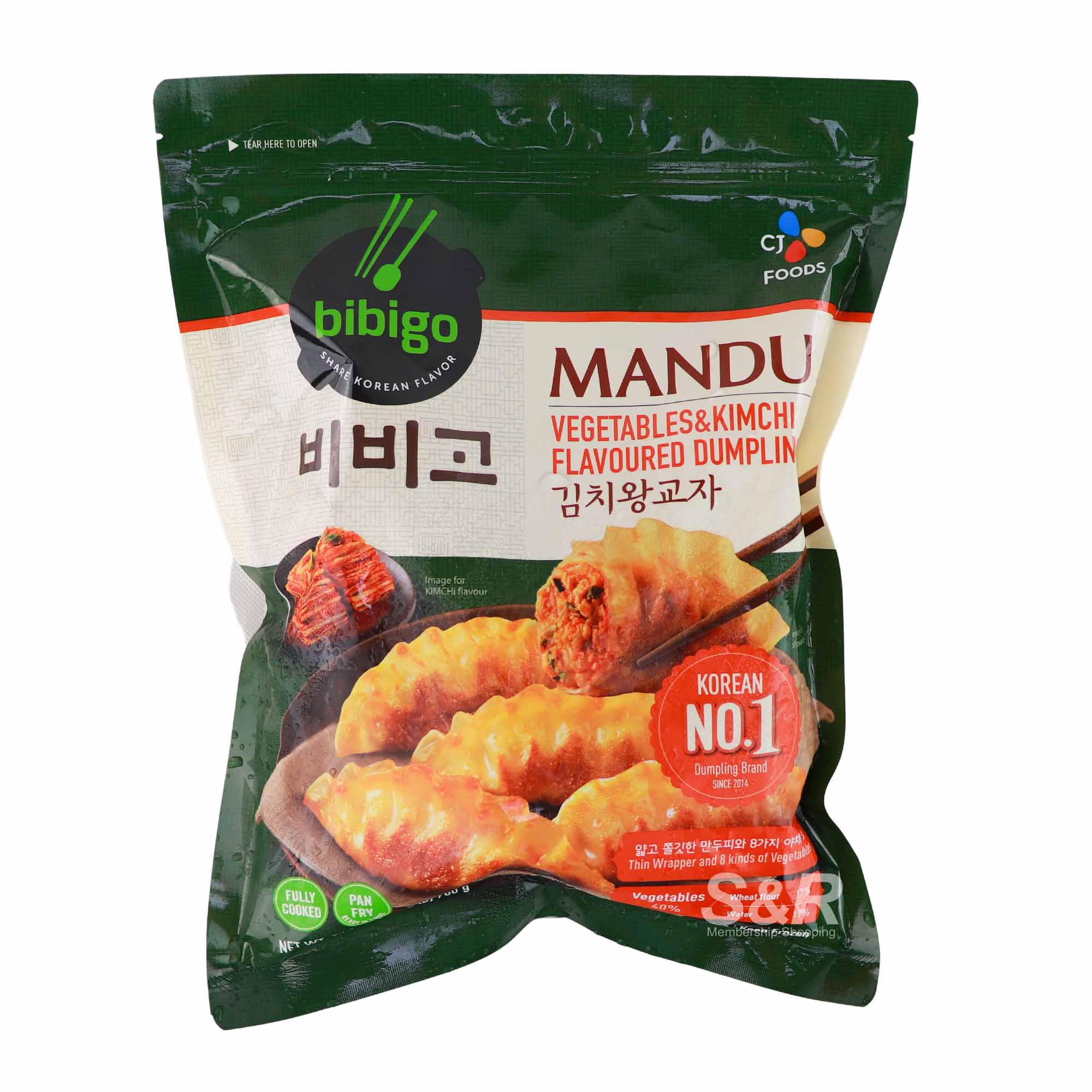 CJ Foods Bibigo Mandu Vegetable & Kimchi Dumplings 770g